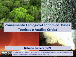 Zoneamento Ecológico-Econômico: Bases Teóricas e - DPI