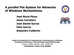 Parallel File System for Networks of Windows Workstations