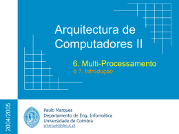 Multiprocessadores - Universidade de Coimbra