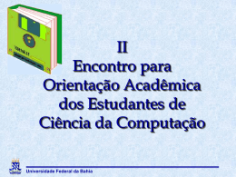 Apresentacao-DCC-CCC-98 - Universidade Federal da Bahia