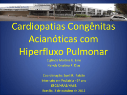 Cardiopatias congênitas acianóticas com