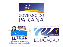 Apresentação Projovem Urbano Paraná - PPT