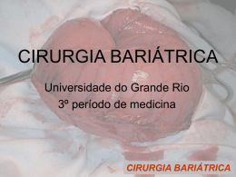 Cirurgia Bariátrica.