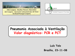 PCR/PCT no diagnóstico da VAP