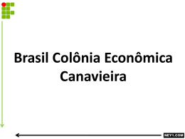 BRASIL COLÔNIA ECONÔMICA CANAVIEIRA