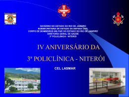 IV Jornada Lasmar - 3ª Policlínica do CBMERJ