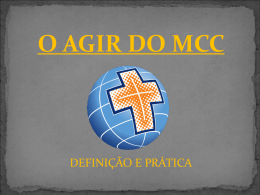 O Agir do MCC - WordPress.com