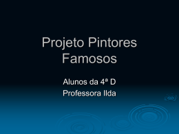 Projeto Pintores