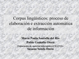 Extracção automática de informação a partir de corpus