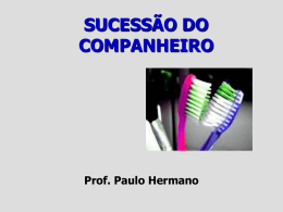 Sucessão do companheiro - Professor Paulo Hermano