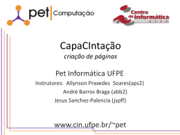 Capacintação1 - Centro de Informática da UFPE