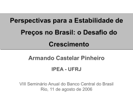 A Reform Agenda Armando Castelar Pinheiro