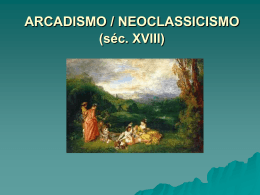 ARCADISMO (séc. XVIII)