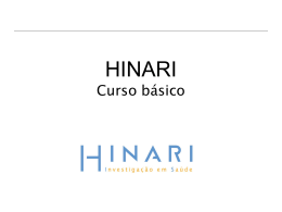 HINARI - Espaço Colaborativo Eportuguêse