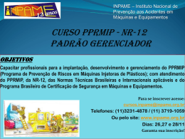 CURSO PPRMIP - NR-12 Padrão Gerenciador