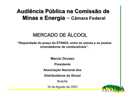 Audiência Pública C.M.E ETANOL