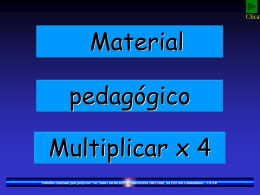 Tabuada de multiplicar (x4)