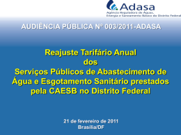 Audiência Pública nº 003/2011