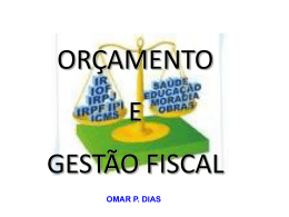 Fórum de Ariquemes - Gestão Fiscal e Orçamento (04/11 - TCE-RO