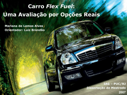 Carro Flex Fuel - IAG - Escola de Negócios PUC-Rio