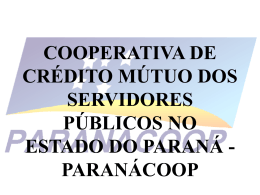 cooperativa de crédito mútuo dos servidores públicos