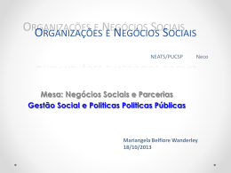 Gestão Social - PUC-SP
