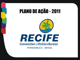Ações - Recife Convention & Visitors Bureau