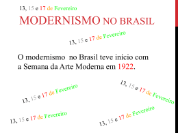 Modernismo - fases