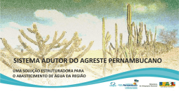 Apresentação da APAC (Agência Pernambucana de Águas e Clima)