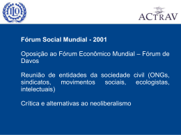 Fórum Social Mundial - 2001