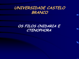 Cnidaria_e_Ctenophora - Universidade Castelo Branco