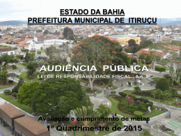 (+) Receitas - Prefeitura de Itiruçu