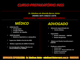 CURSO PREPARATÓRIO INSS - barros consultoria e assessoria