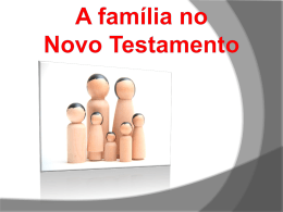 a familia no Novo Testamento