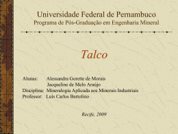 Talco - Universidade Federal de Pernambuco