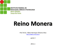 Reino Monera Prof. M.Sc. Fábio Henrique Oliveira Silva