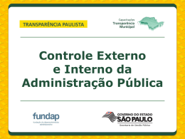 1 - Programa Transparência Paulista