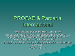 PROFAE & International Partnership - RET