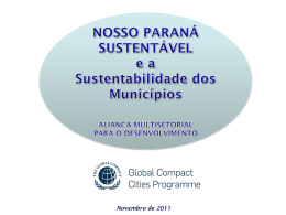Nosso Paraná Sustentável - Eduardo Araujo