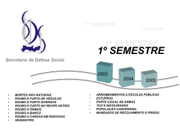 1º semestre - Secretaria de Defesa Social