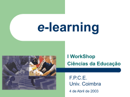 Workshop de e-learning