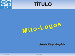 Mito-Logos - Sérgio Biagi Gregorio