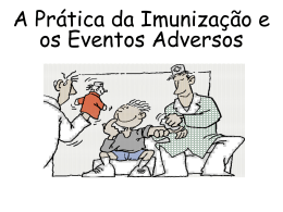 Eventos adversos X Vacinas Básicas