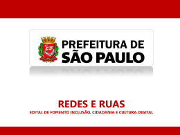 PPT - Prefeitura de São Paulo