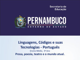 LÍNGUA PORTUGUESA, 3º Ano do Ensino Médio