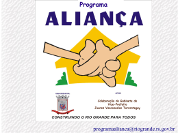 Programa Aliança - Prefeitura de Rio Grande