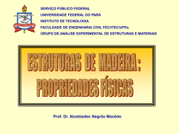 PROPRIEDADES FÍSICAS Prof. Dr. Alcebíades Negrão