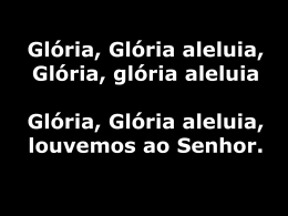 Gloria Gloria Aleluia