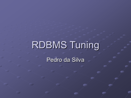 RDBMS Tuning