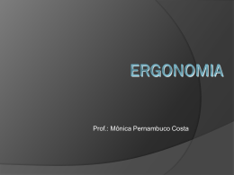 O que é Ergonomia